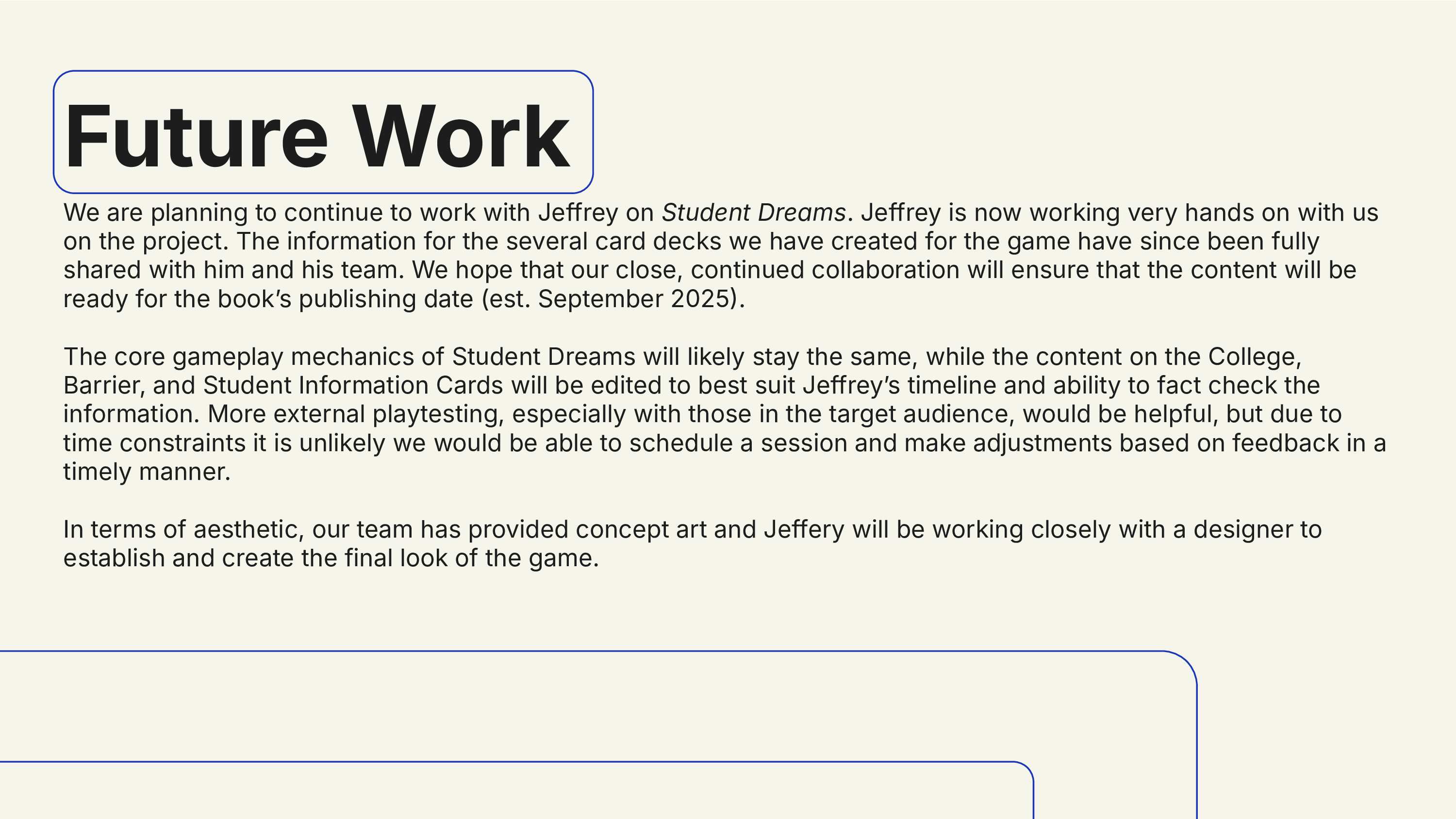 Dream School slide 20